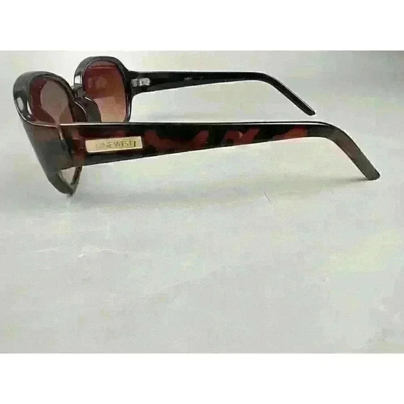 Nine West Sunglasses Light Brown Tortoise Shell Cat Eye Oversized - Picture 2 of 10